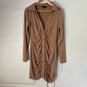 Brown dress from Nasty Gal